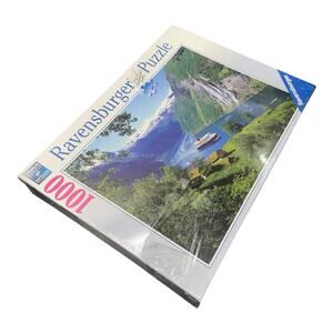 NEW Ravensburger Norwegischer Fjords Jigsaw Puzzle 1000 Pieces Cruise Ship